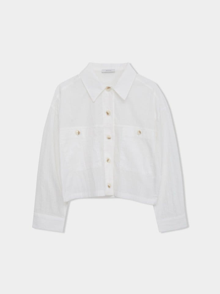 Moani - Korean Women Fashion - #momslook - 2 Pocket Cropped Shirt Jacket - 3
