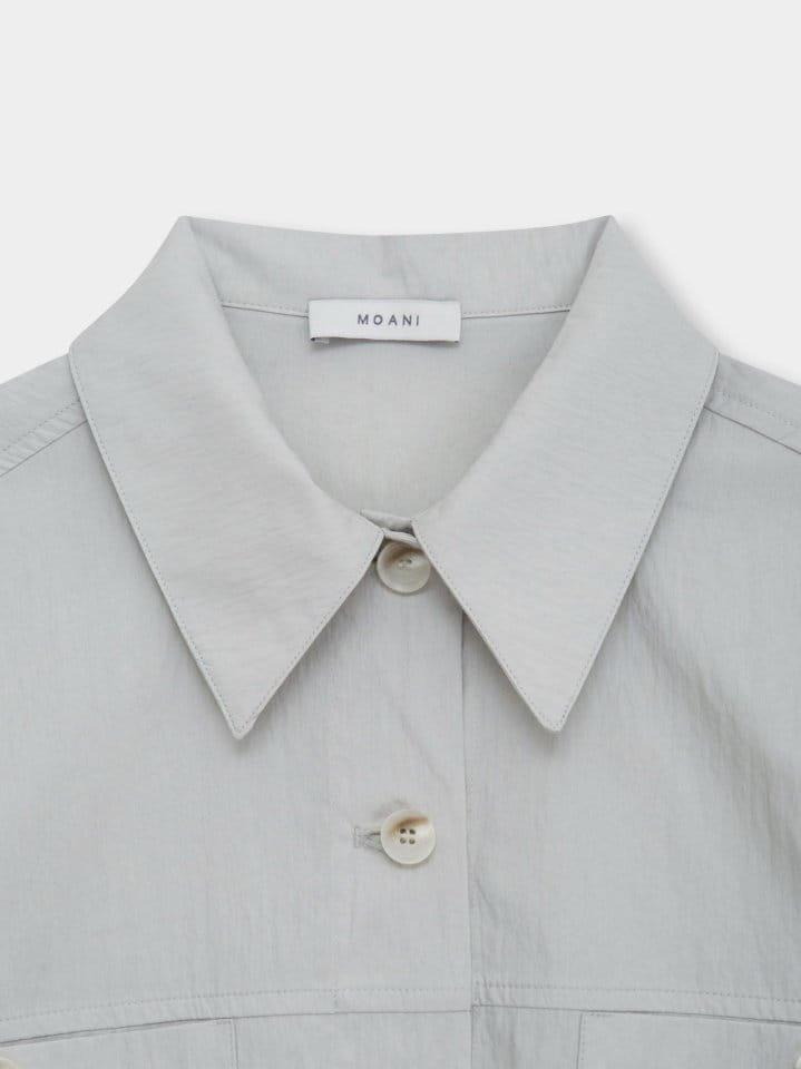 Moani - Korean Women Fashion - #momslook - 2 Pocket Cropped Shirt Jacket - 5