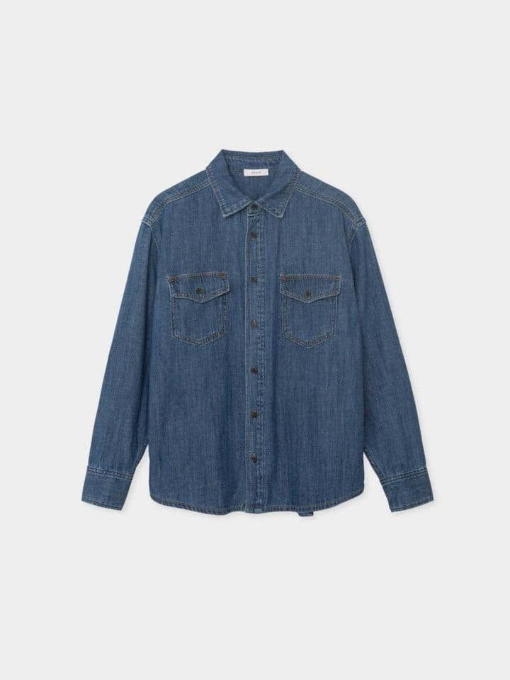 Moani - Korean Women Fashion - #momslook - Western Denim Shirts - 7