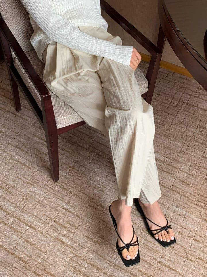 Moani - Korean Women Fashion - #momslook - Leaves 2 Pintuck Wide Pants - 7