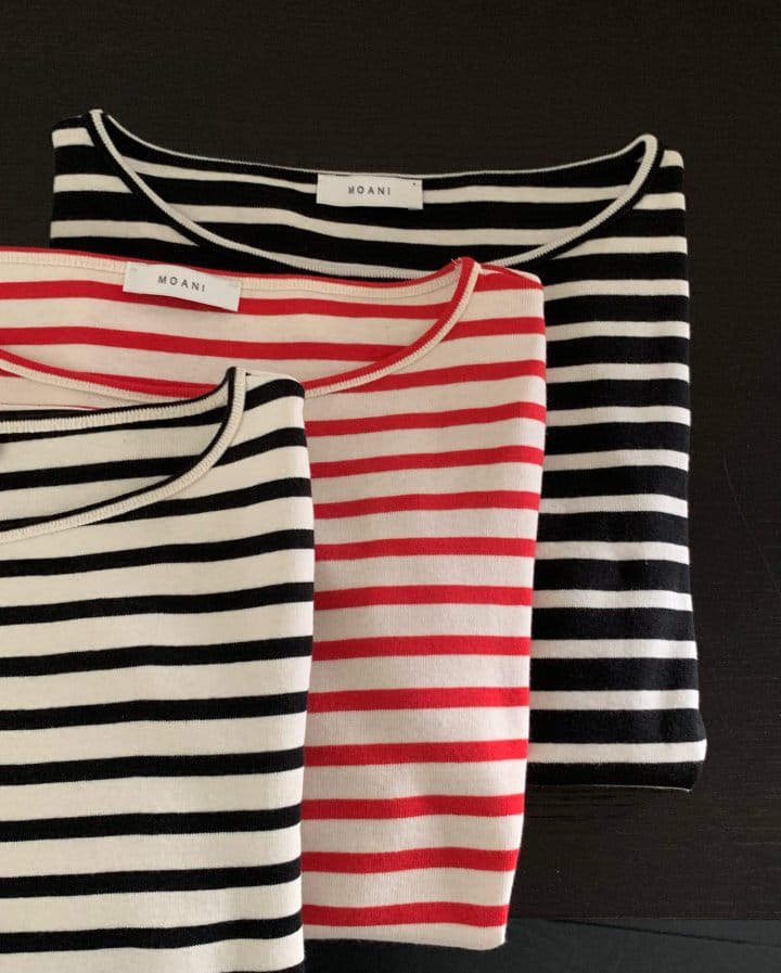 Moani - Korean Women Fashion - #momslook - Saint Stripe T Shirt - 6