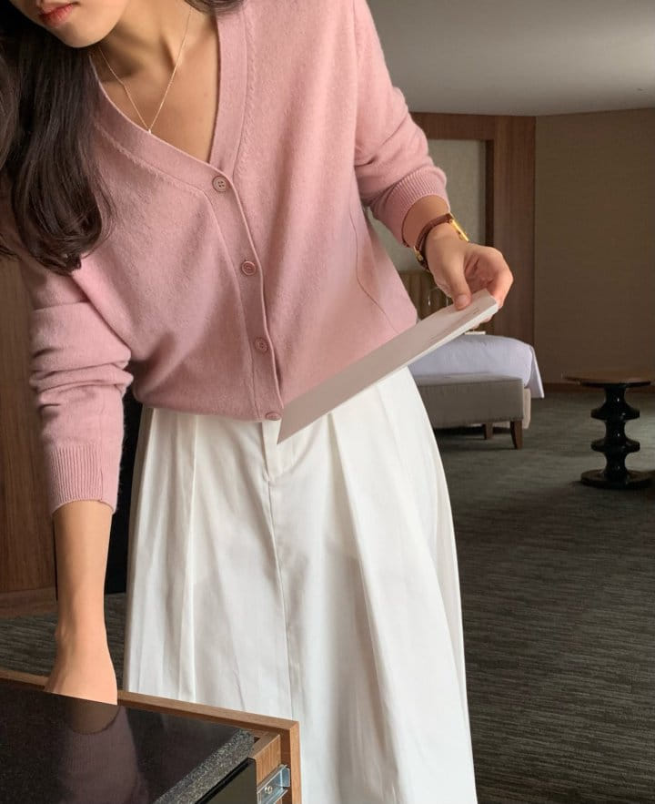 Moani - Korean Women Fashion - #pursuepretty - Tacit Stitch V Neck Cardigan