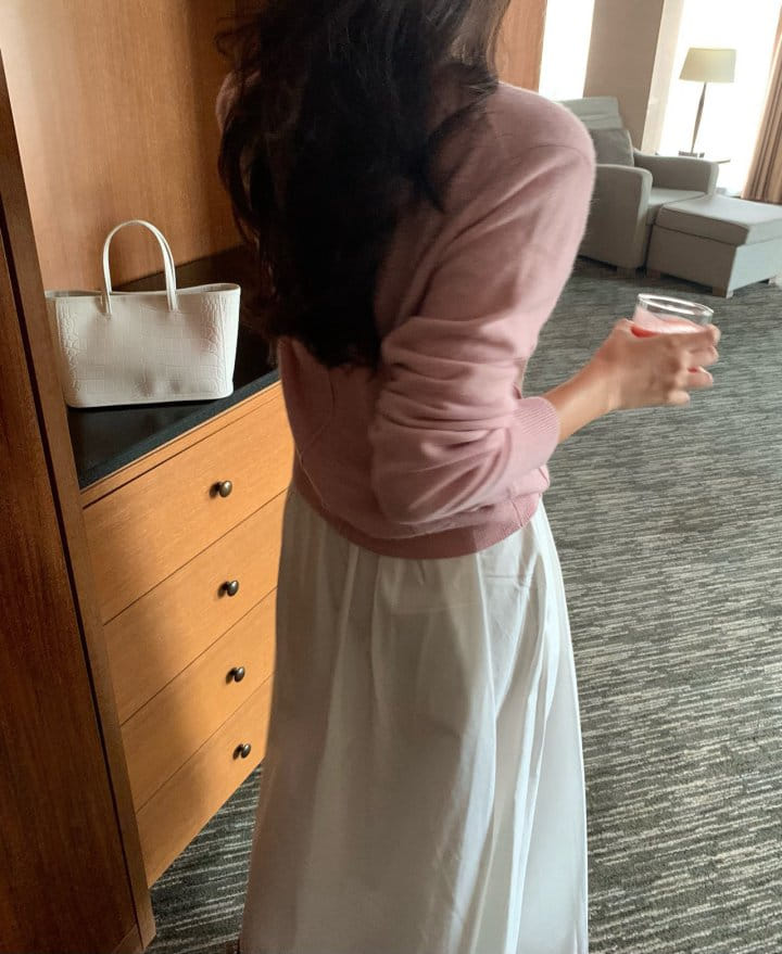 Moani - Korean Women Fashion - #restrostyle - Tacit Stitch V Neck Cardigan - 2