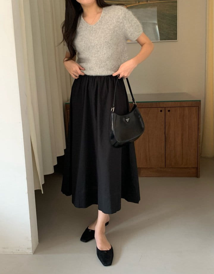 Moani - Korean Women Fashion - #shopsmall - Volume C Shirring Skirt - 6