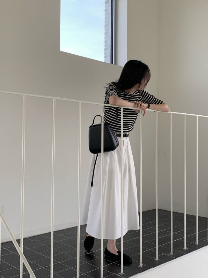 Moani - Korean Women Fashion - #shopsmall - Saint Stripe T Shirt