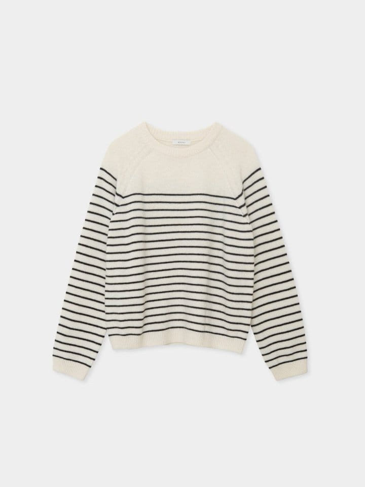Moani - Korean Women Fashion - #thatsdarling - Beaute Stripe Knit - 4