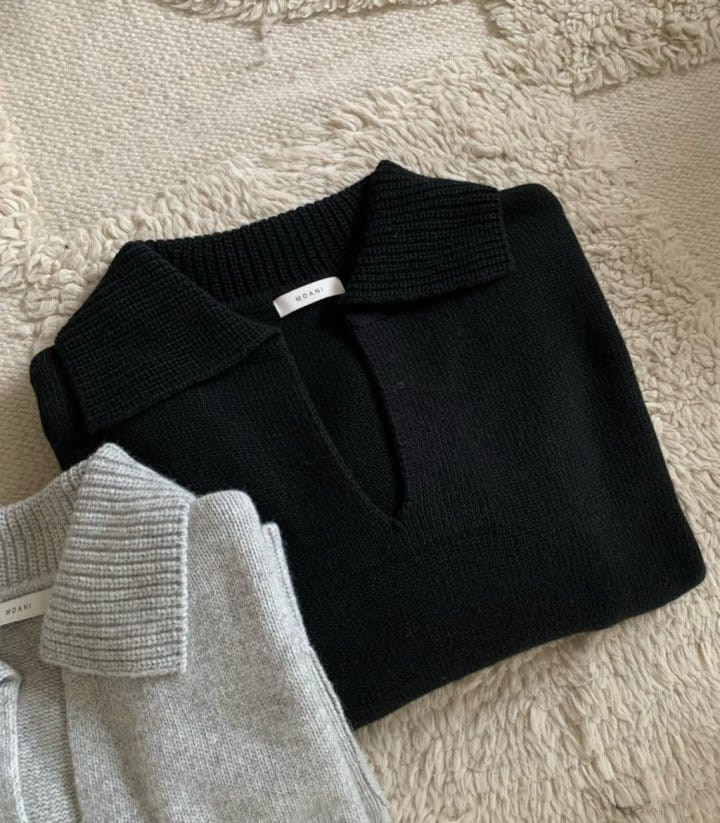 Moani - Korean Women Fashion - #vintageinspired - kaite Collar Pocket Knit - 3