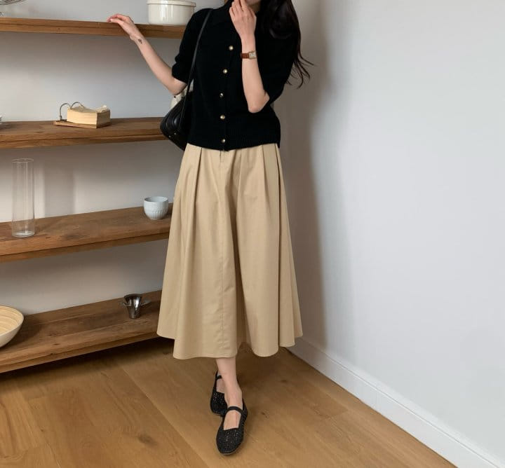 Moani - Korean Women Fashion - #vintageinspired - Collar Button Heve Cardigan - 3