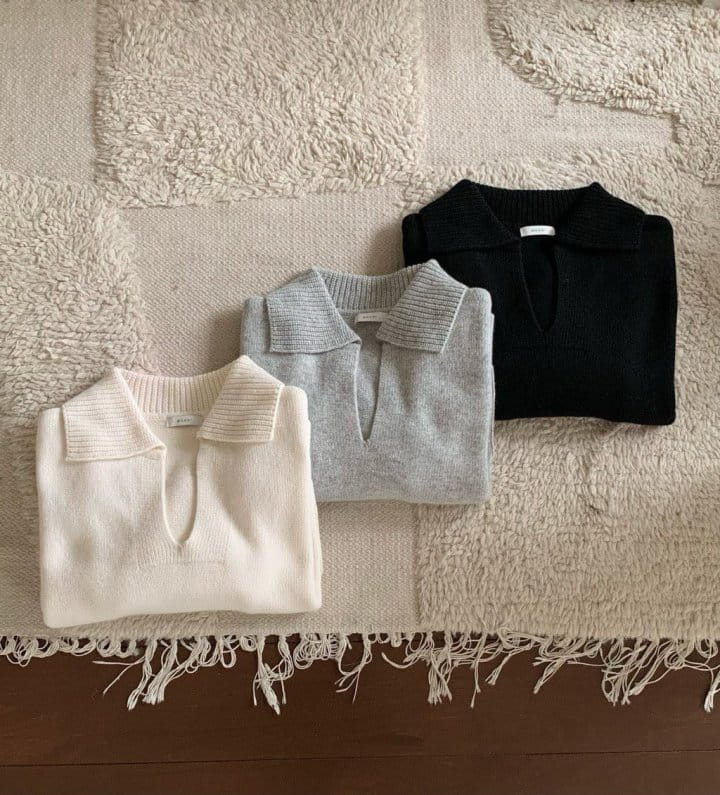 Moani - Korean Women Fashion - #vintageinspired - kaite Collar Pocket Knit - 4