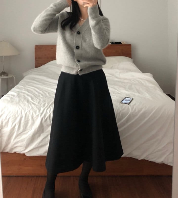 Moani - Korean Women Fashion - #womensfashion - Raccoon V Neck Cardigan - 9