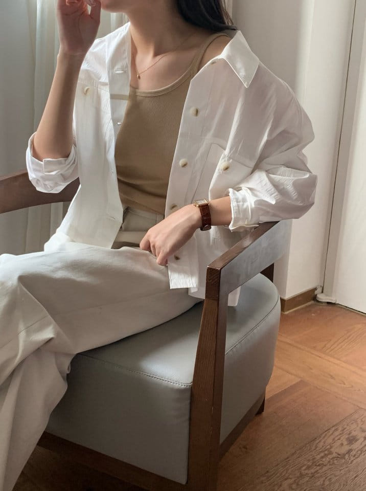 Moani - Korean Women Fashion - #womensfashion - 2 Pocket Cropped Shirt Jacket - 10