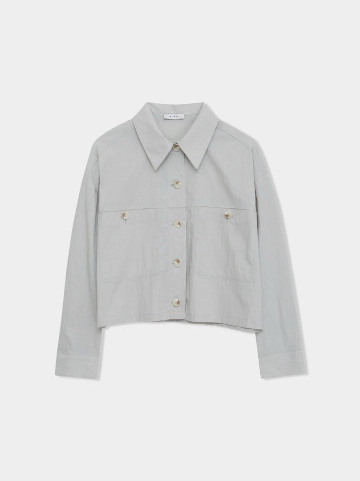 Moani - Korean Women Fashion - #momslook - 2 Pocket Cropped Shirt Jacket - 4