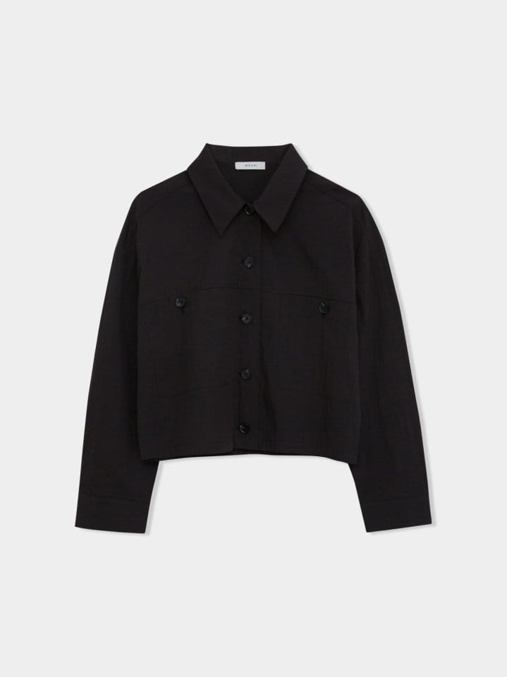 Moani - Korean Women Fashion - #womensfashion - 2 Pocket Cropped Shirt Jacket - 6