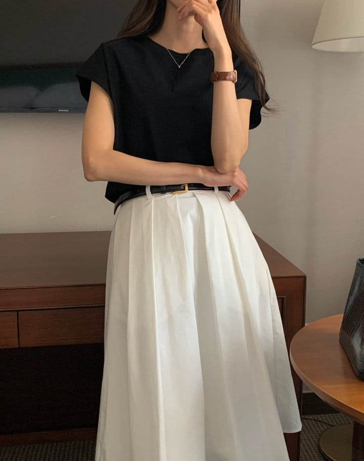 Moani - Korean Women Fashion - #womensfashion - Premium Silket Shoulder Top - 2