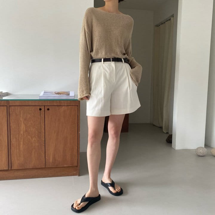 Moani - Korean Women Fashion - #womensfashion - Cotton Twill Pintuck Shorts - 9
