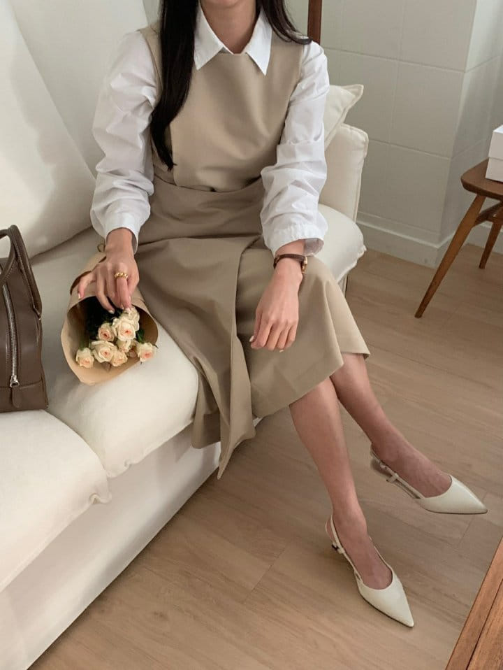 Moirai - Korean Women Fashion - #momslook - Sleeveless One-Piece - 3