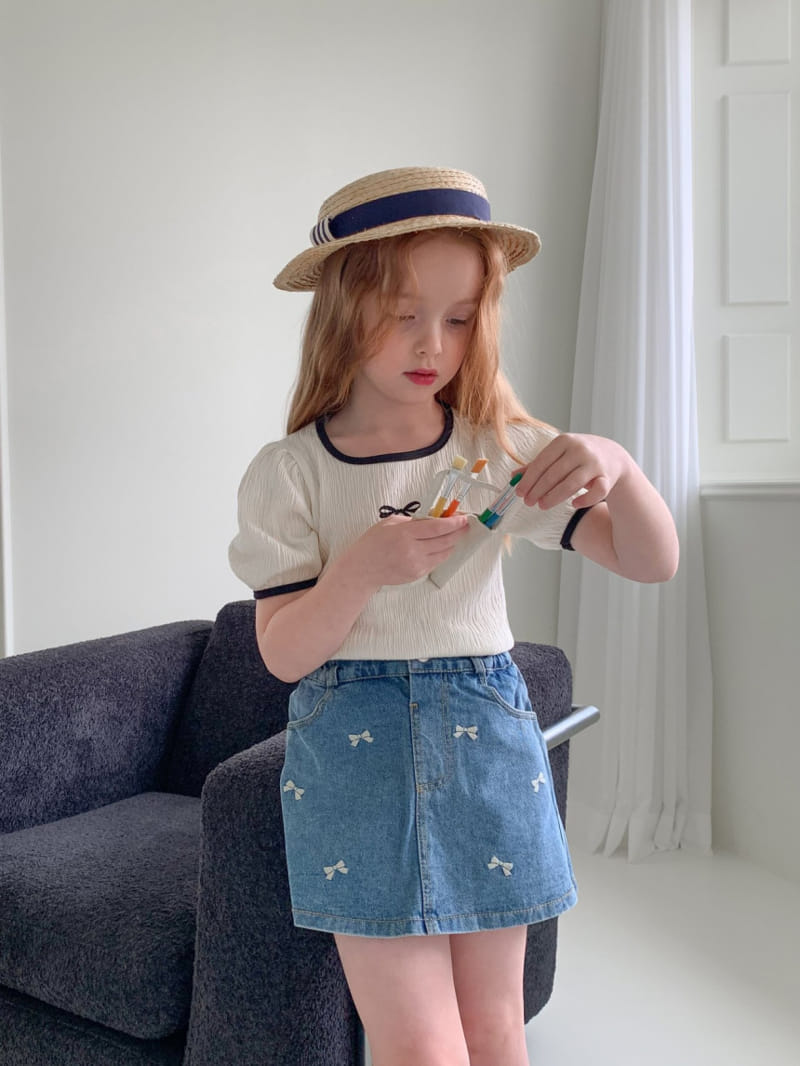 Momo Ann - Korean Children Fashion - #childofig - Ribbon Tie Tee - 8