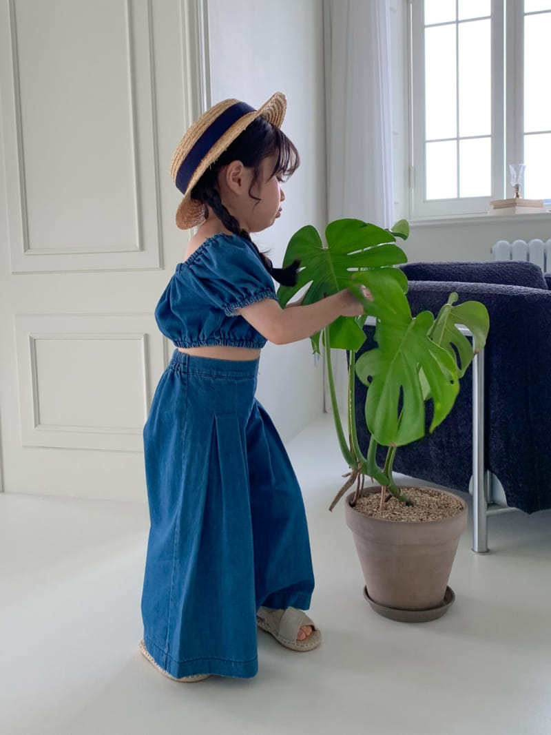 Momo Ann - Korean Children Fashion - #childofig - Wide Denim Pants - 5
