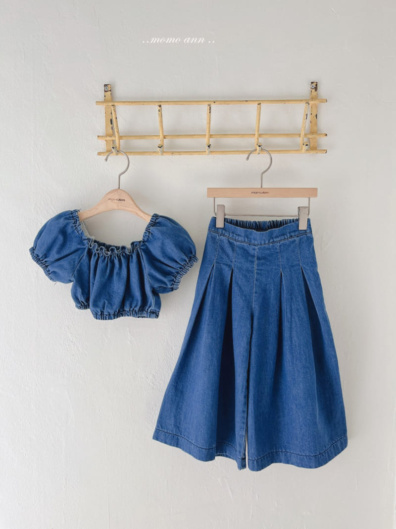 Momo Ann - Korean Children Fashion - #discoveringself - Wide Denim Pants - 9