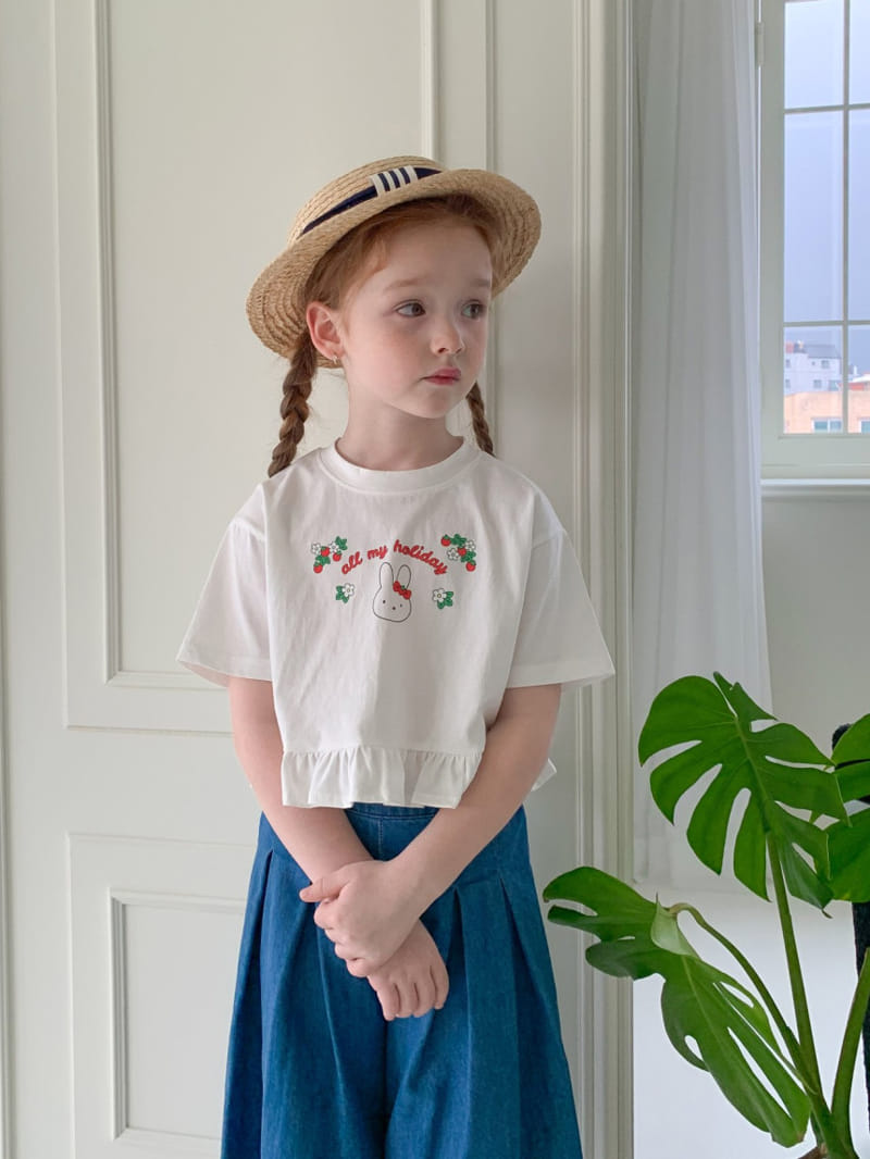 Momo Ann - Korean Children Fashion - #kidzfashiontrend - Berry Frill Tee - 2