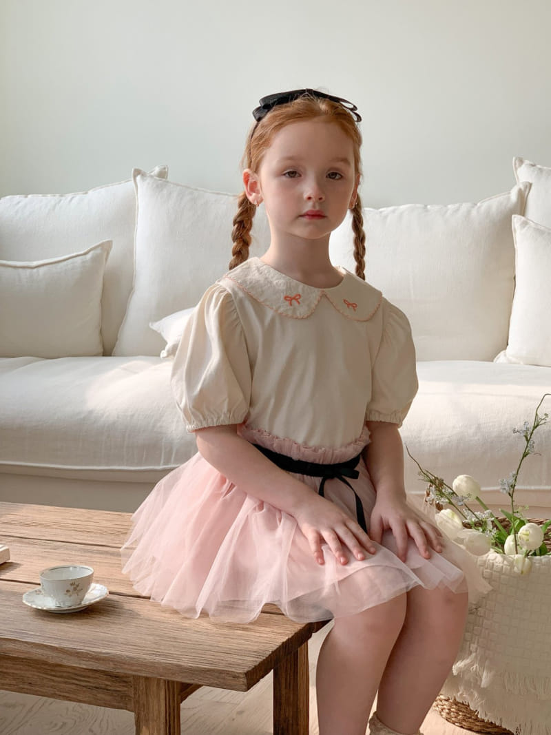 Momo Ann - Korean Children Fashion - #littlefashionista - Only Collar Tee - 8