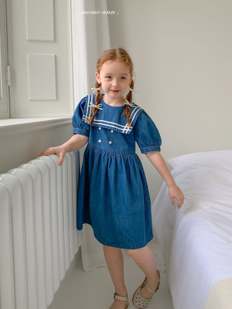 Momo Ann - Korean Children Fashion - #littlefashionista - Dneim Sera One-Piece - 5