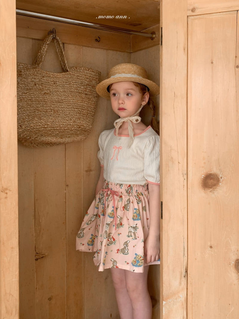 Momo Ann - Korean Children Fashion - #magicofchildhood - Ribbon Tie Tee - 2