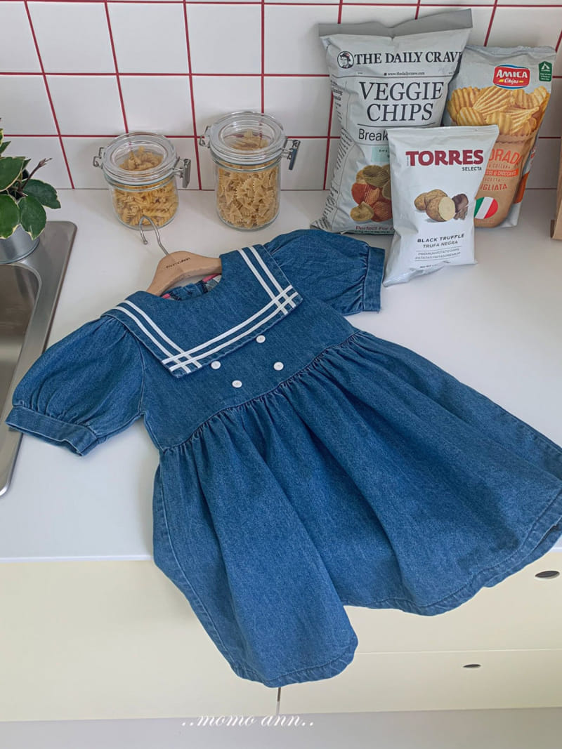 Momo Ann - Korean Children Fashion - #stylishchildhood - Dneim Sera One-Piece - 11