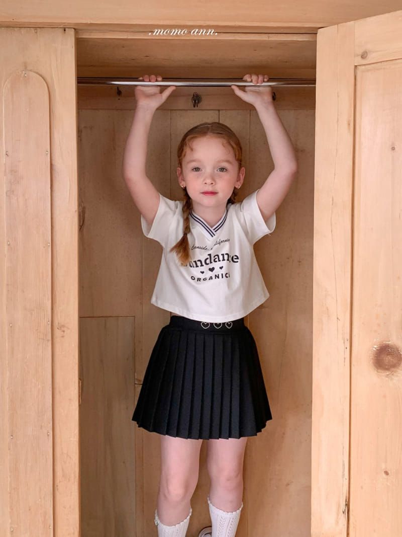 Momo Ann - Korean Children Fashion - #toddlerclothing - Heart Pleats Skirt - 2