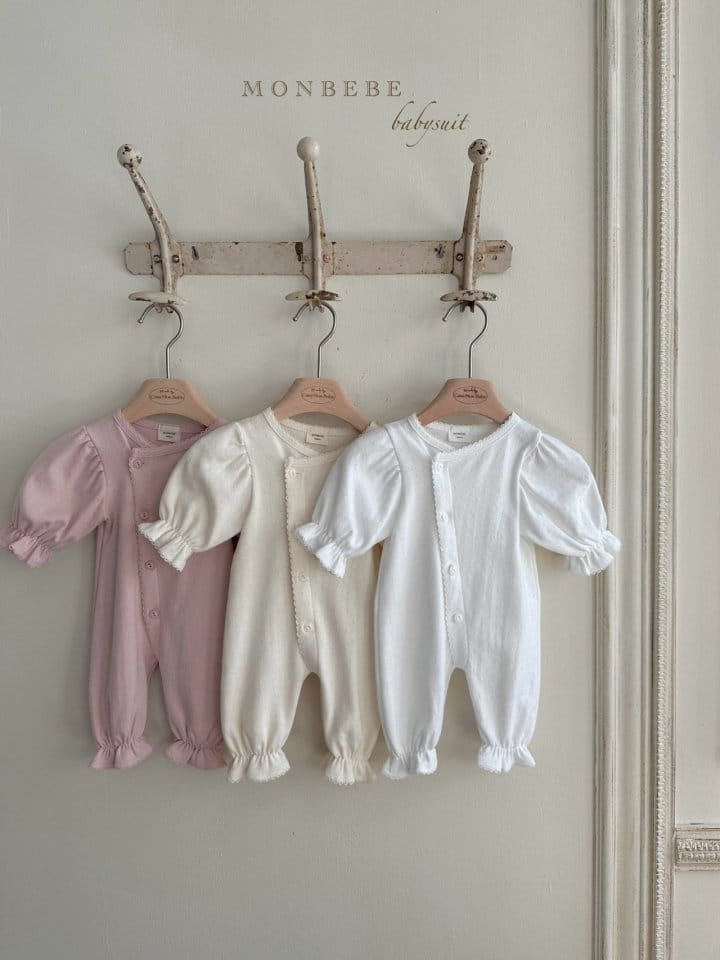 Monbebe - Korean Baby Fashion - #babyoutfit - Jacquard Glory Body Suit