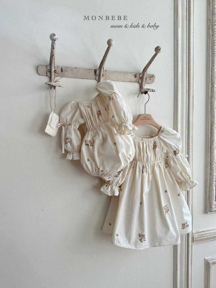 Monbebe - Korean Children Fashion - #Kfashion4kids - Marigold Embroidery One-Piece - 8