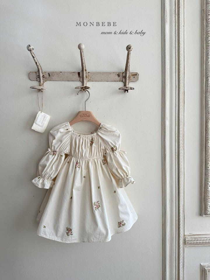 Monbebe - Korean Children Fashion - #childrensboutique - Marigold Embroidery One-Piece