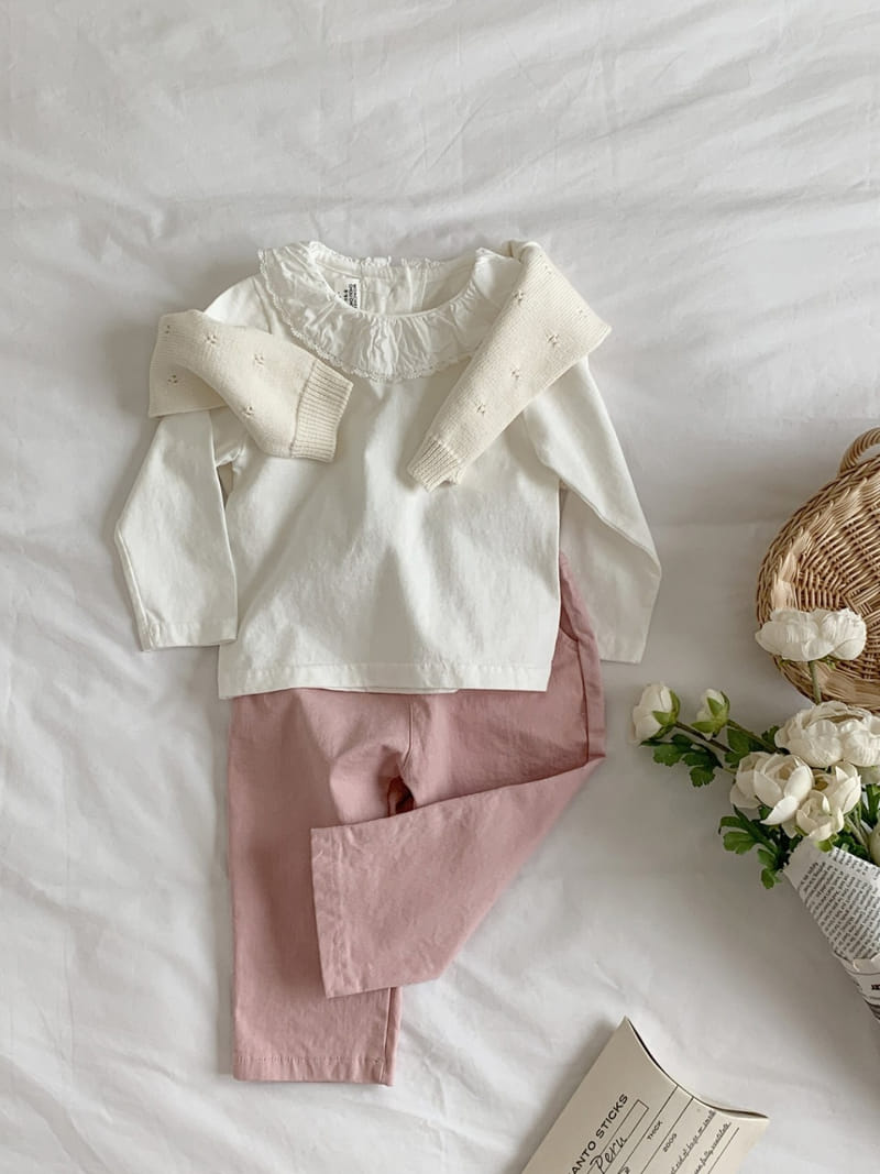 Moncher Chouchou - Korean Children Fashion - #todddlerfashion - Shu Shu Frill Tee - 7