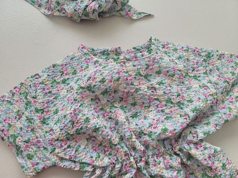 Moran - Korean Baby Fashion - #babyboutique - Flower Buni Body Suit Set - 8