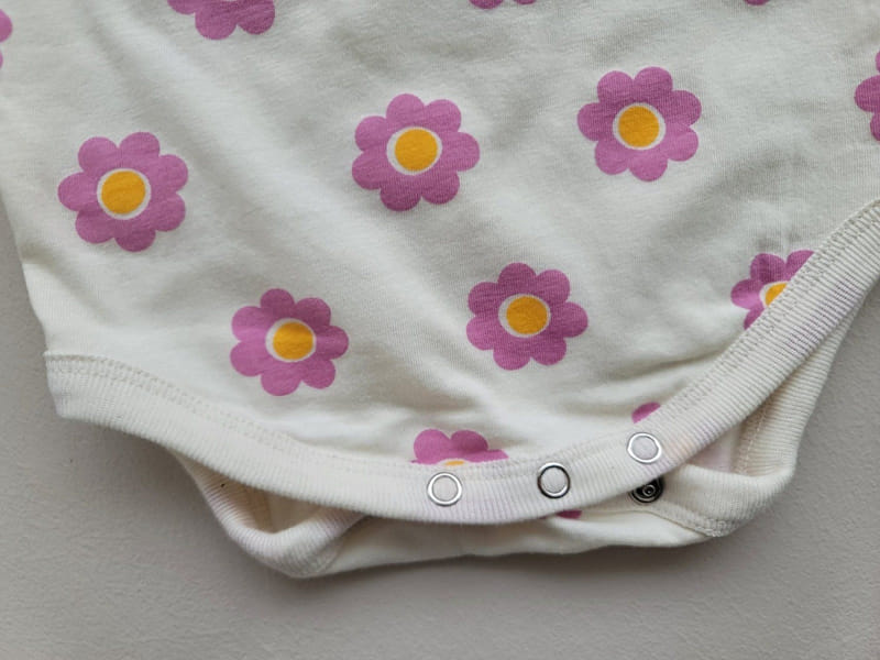 Moran - Korean Baby Fashion - #babylifestyle - Mon Mon Flower Body Suit Set - 5