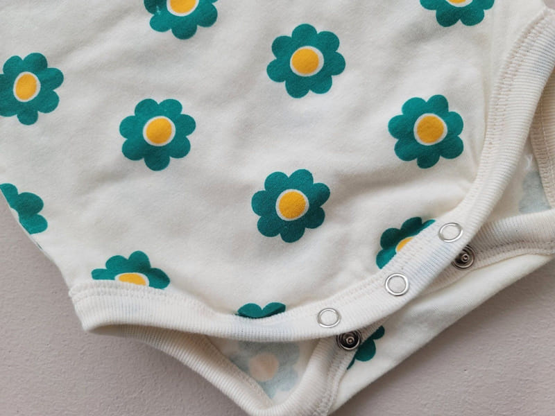 Moran - Korean Baby Fashion - #babyoninstagram - Mon Mon Flower Body Suit Set - 6