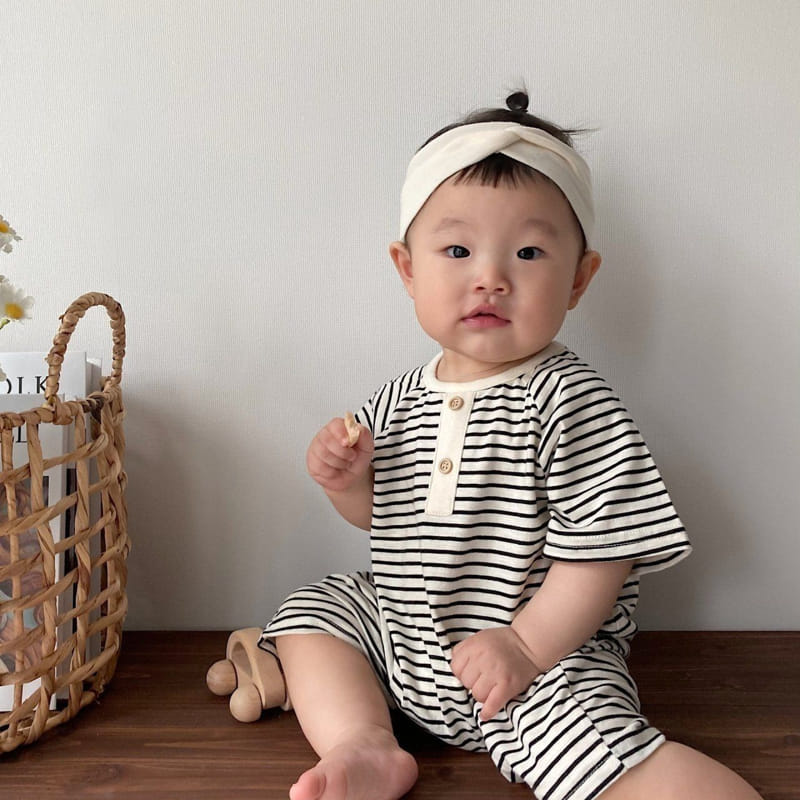 Moran - Korean Baby Fashion - #babylifestyle - Mono Body Suit - 4
