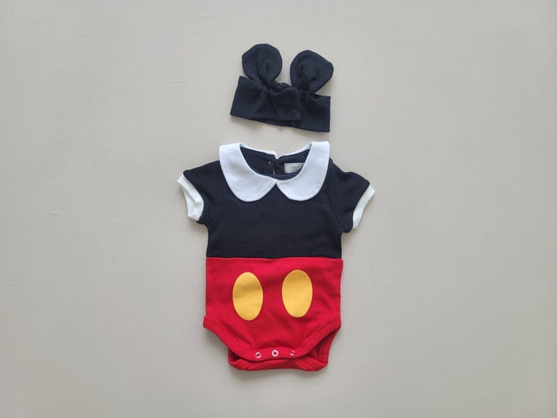 Moran - Korean Baby Fashion - #babyootd - Summer Collar Body Suit Set