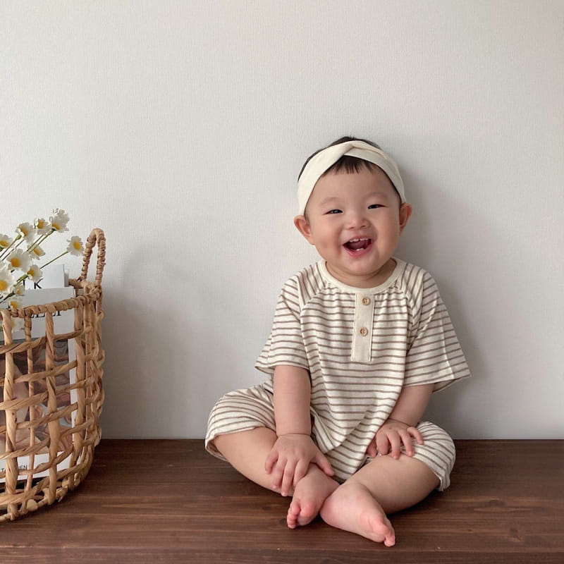 Moran - Korean Baby Fashion - #babyootd - Mono Body Suit - 5