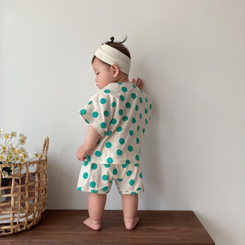 Moran - Korean Baby Fashion - #babyoninstagram - Bangle Top Bottom Set - 4