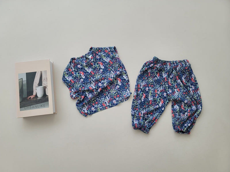 Moran - Korean Children Fashion - #Kfashion4kids - Monble Pleats Top Bottom Set - 2