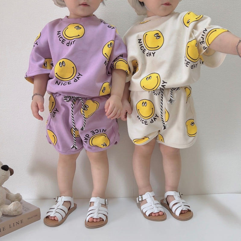 Moran - Korean Children Fashion - #Kfashion4kids - Nice Smile Top Bottom Set - 8