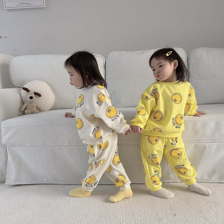 Moran - Korean Children Fashion - #childofig - Nice Day Top Bottom Set - 5