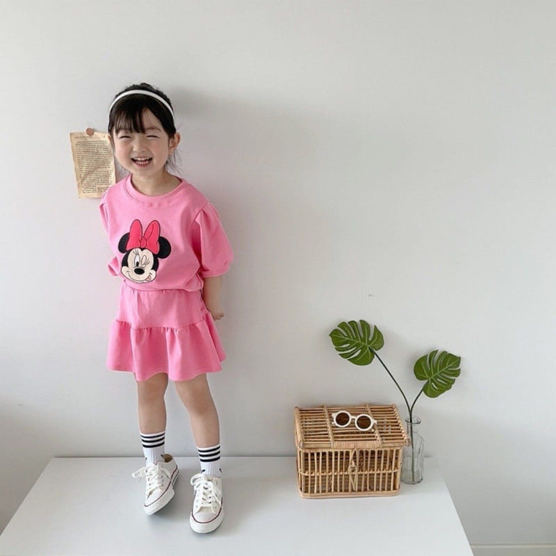 Moran - Korean Children Fashion - #childofig - Best Friend Pink Top Bottom Set - 11