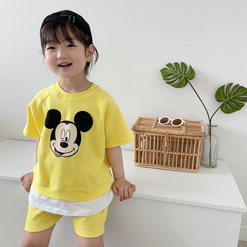 Moran - Korean Children Fashion - #childofig - Best Friend Yellow Top Bottom Set - 10