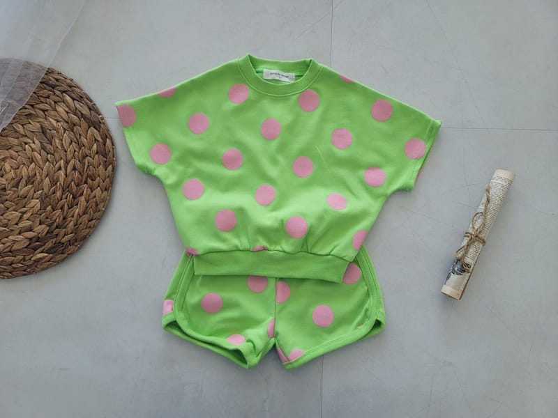 Moran - Korean Children Fashion - #childofig - Summer Bubble Top Bottom Set - 2