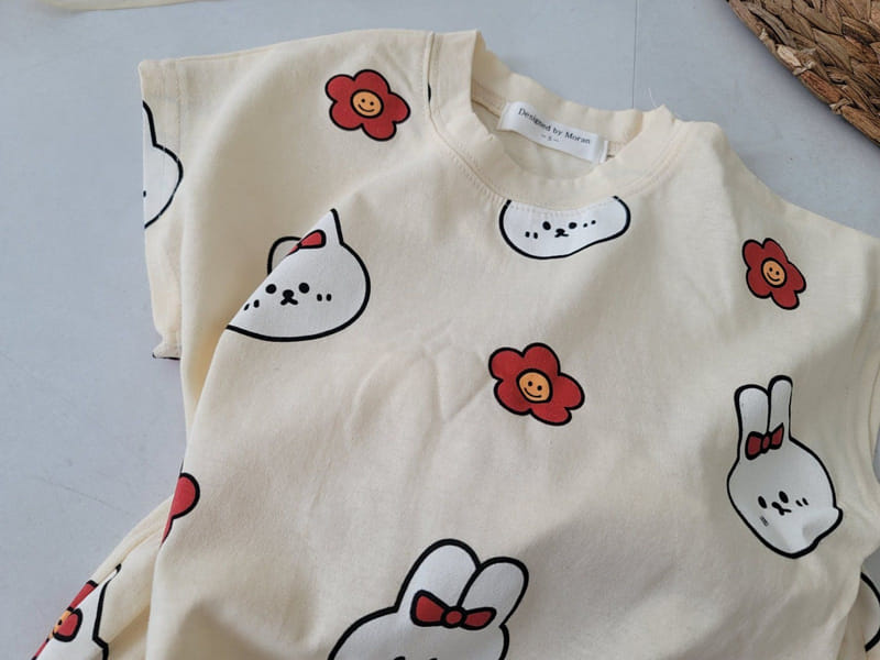 Moran - Korean Children Fashion - #stylishchildhood - Rabbit Top Bottom Set - 4