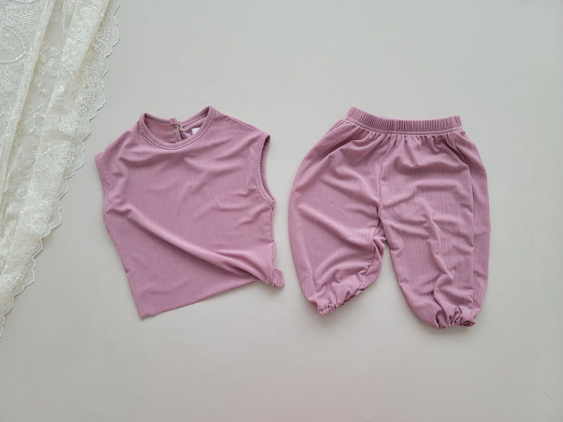Moran - Korean Children Fashion - #childofig - Laon Pleats Top Bottom Set - 4
