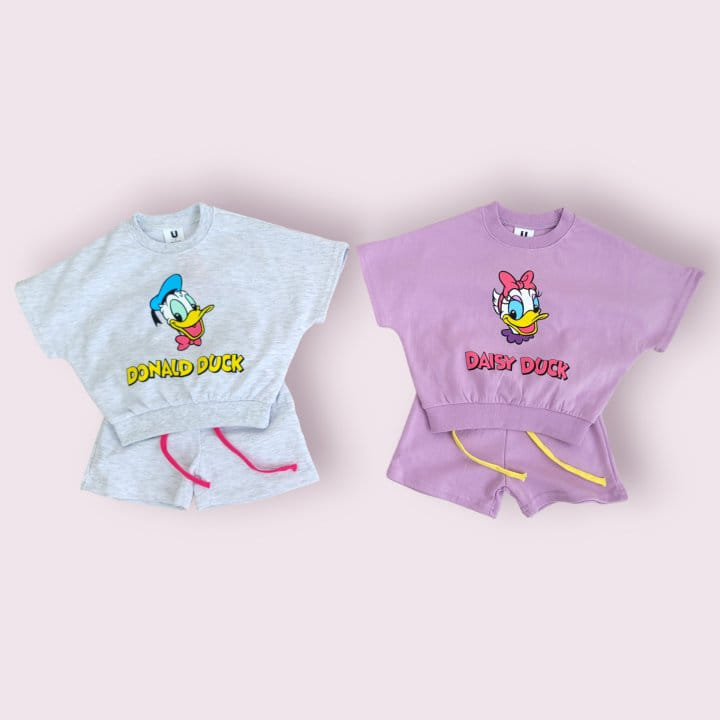 Moran - Korean Children Fashion - #designkidswear - Retro D Top Bottom Set - 3