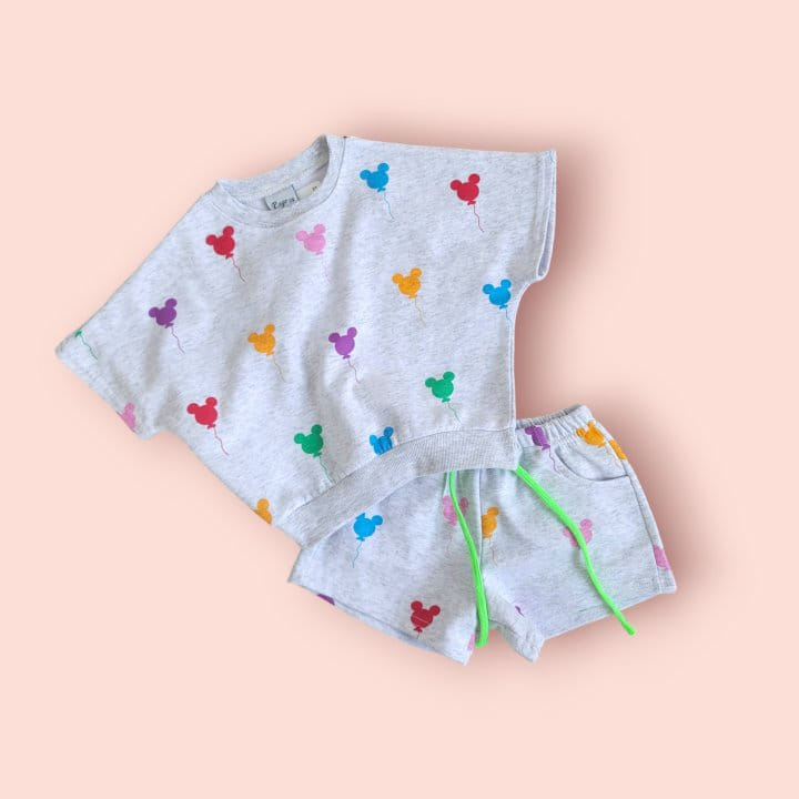 Moran - Korean Children Fashion - #discoveringself - Summer Balloon M Top Bottom Set - 5